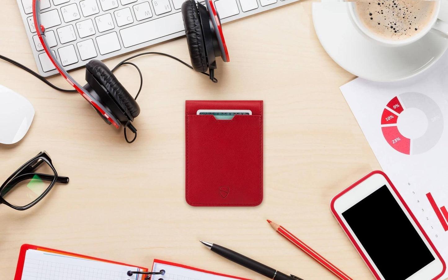 Handcrafted leather ID holder with durability