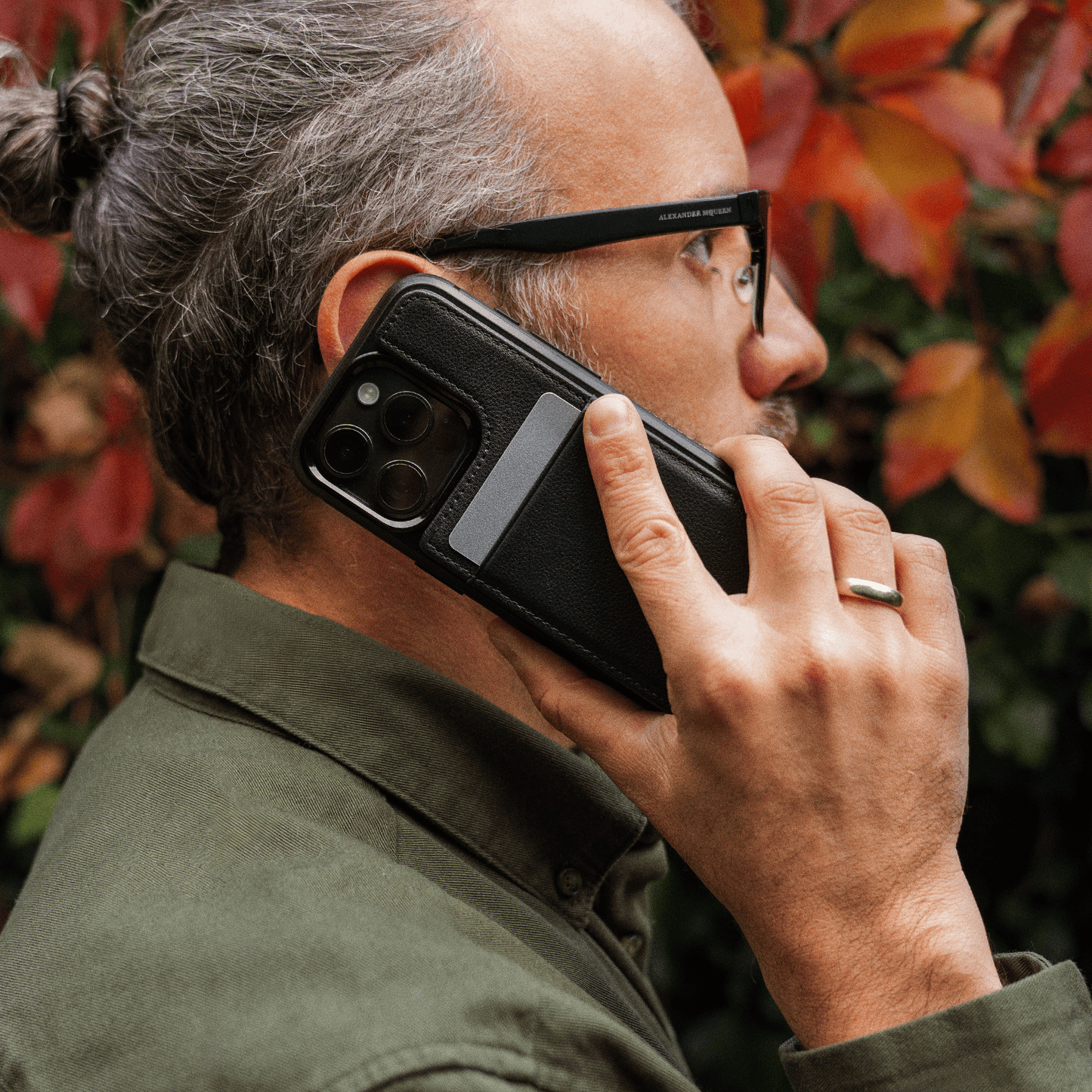 iPhone 16 Pro Leather Shield